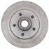 18A2A by ACDELCO - Disc Brake Rotor and Hub Assembly - 5 Lug Holes, Non-Coated, Plain