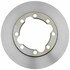 18A489A by ACDELCO - Disc Brake Rotor - 8 Lug Holes, Cast Iron, Non-Coated, Plain, Vented, Front