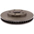 18A812A by ACDELCO - Disc Brake Rotor - 5 Lug Holes, Cast Iron, Non-Coated, Plain, Vented, Front