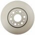 18A82061 by ACDELCO - Disc Brake Rotor - Front, Coated, Plain, Conventional, Cast Iron