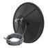 610596 by RETRAC MIRROR - 8in. Round Mirror Head, Offset Convex, Black, Heated