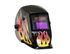 55698 by FORNEY INDUSTRIES INC. - Arc Welding Helmet, Auto-Darkening, Variable Shade #9-13, Flame Design