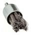 60002 by FORNEY INDUSTRIES INC. - End Brush, Twist Knot Wire 1" x .020" with 1/4" Shank, Carded