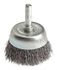 60004 by FORNEY INDUSTRIES INC. - Cup Brush, Crimped Wire 1-1/2" x .012" Wire with 1/4" Shank, Carded