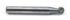 60122 by FORNEY INDUSTRIES INC. - Tungsten Carbide Burr, 1/4" Ball Shape (SD-1)