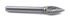 60127 by FORNEY INDUSTRIES INC. - Tungsten Carbide Burr, 3/8" Tree Pointed (SG-3)