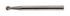 60135 by FORNEY INDUSTRIES INC. - Tungsten Carbide Burr, 1/8" Ball Shaped (SD-42)