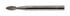 60137 by FORNEY INDUSTRIES INC. - Tungsten Carbide Burr, 1/8" Tree Pointed (SH-41)