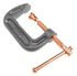 70225 by FORNEY INDUSTRIES INC. - C-Clamp, 2" Malleable Iron with Swivel Pad & Sliding T-Handle