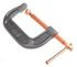 70227 by FORNEY INDUSTRIES INC. - C-Clamp, 4" Malleable Iron with Swivel Pad & Sliding T-Handle