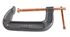 70228 by FORNEY INDUSTRIES INC. - C-Clamp, 5" Malleable Iron with Swivel Pad & Sliding T-Handle