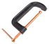 70229 by FORNEY INDUSTRIES INC. - C-Clamp, 6" Malleable Iron with Swivel Pad & Sliding T-Handle