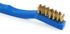 70489 by FORNEY INDUSTRIES INC. - Wire Brush, Brass with Plastic Handle, 7-1/4" x .006"