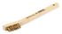 70490 by FORNEY INDUSTRIES INC. - Wire Scratch Brush, Brass with Wood Handle, 7-3/4" x .006"