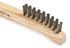 70503 by FORNEY INDUSTRIES INC. - Wire Scratch Brush, Stainless Steel with Curved Wood Handle, 8-5/8" x .006"