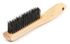 70505 by FORNEY INDUSTRIES INC. - Wire Scratch Brush, Steel, Wood Shoe Handle, 10-1/4" x .014"