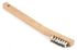 70506 by FORNEY INDUSTRIES INC. - Wire Scratch Brush, Stainless Steel with Wood Handle, 7-3/4" x .006"