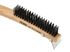 70511 by FORNEY INDUSTRIES INC. - Wire Scratch Brush with Scraper, Steel with Curved Wood Handle, 13-11/16" x .014"