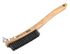 70511 by FORNEY INDUSTRIES INC. - Wire Scratch Brush with Scraper, Steel with Curved Wood Handle, 13-11/16" x .014"