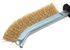 70516 by FORNEY INDUSTRIES INC. - Wire Scratch Brush, Brass, HD with Plastic Handle, 5"