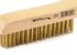 70519 by FORNEY INDUSTRIES INC. - Wire Scratch Brush, Brass with Wood Shoe Handle, 10-1/4" x .012"