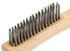 70520 by FORNEY INDUSTRIES INC. - Wire Scratch Brush, Stainless Steel with Wood Shoe Handle, 10-1/4" x .013"