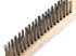 70521 by FORNEY INDUSTRIES INC. - Wire Scratch Brush, Stainless Steel, 13-3/4" x .013" with Wood Handle