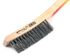 70523 by FORNEY INDUSTRIES INC. - Wire Scratch Brush, "V" Groove, Stainless Steel with Wood Handle, 13-3/4" x .014"
