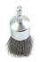 72738 by FORNEY INDUSTRIES INC. - End Brush, Crimped Wire 1" x .008" with 1/4" Hex Shank
