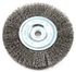 72741 by FORNEY INDUSTRIES INC. - Crimped Wire Wheel Brush, 5" x .012" Wire with 1/2" - 5/8" Arbor