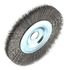 72744 by FORNEY INDUSTRIES INC. - Crimped Wire Wheel Brush, 4" x .008" Wire with 1/2" Arbor