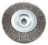 72744 by FORNEY INDUSTRIES INC. - Crimped Wire Wheel Brush, 4" x .008" Wire with 1/2" Arbor