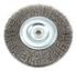 72745 by FORNEY INDUSTRIES INC. - Crimped Wire Wheel Brush, 6" x .012" Wire with 1/2" - 5/8" Arbor