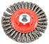 72760 by FORNEY INDUSTRIES INC. - Wire Wheel Brush, Stringer Bead, 4" x .020" Wire with 5/8"-11 Arbor