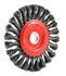 72749 by FORNEY INDUSTRIES INC. - Wire Wheel Brush, Twisted/Knotted, 6" x .020" Wire with 1/2" - 5/8" Arbor