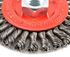 72760 by FORNEY INDUSTRIES INC. - Wire Wheel Brush, Stringer Bead, 4" x .020" Wire with 5/8"-11 Arbor