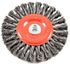 72749 by FORNEY INDUSTRIES INC. - Wire Wheel Brush, Twisted/Knotted, 6" x .020" Wire with 1/2" - 5/8" Arbor