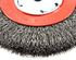 72752 by FORNEY INDUSTRIES INC. - Crimped Wire Bench Wheel Brush, 6" x .014" Wire Wide Face with 1/2" - 5/8" Arbor