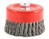 72756 by FORNEY INDUSTRIES INC. - Cup Brush, Knotted Wire 6" x .020" Wire with 5/8"-11 Arbor