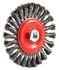 72758 by FORNEY INDUSTRIES INC. - Wire Wheel Brush, Twisted/Knotted 6" x .020" Wire with 5/8"-11 Arbor