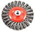 72758 by FORNEY INDUSTRIES INC. - Wire Wheel Brush, Twisted/Knotted 6" x .020" Wire with 5/8"-11 Arbor