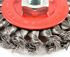72759 by FORNEY INDUSTRIES INC. - Wire Wheel Brush, Twisted/Knotted 4" x .020" with 5/8"-11 Arbor