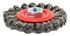 72759 by FORNEY INDUSTRIES INC. - Wire Wheel Brush, Twisted/Knotted 4" x .020" with 5/8"-11 Arbor