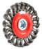 72759 by FORNEY INDUSTRIES INC. - Wire Wheel Brush, Twisted/Knotted 4" x .020" with 5/8"-11 Arbor