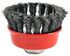 72782 by FORNEY INDUSTRIES INC. - Cup Brush, Knotted Wire 2-3/4" x .020" Wire with M10 x 1.25 Arbor