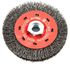 72788 by FORNEY INDUSTRIES INC. - Crimped Wire Wheel Brush, 4" x .014" Wire with 5/8"-11 Arbor
