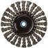 72834 by FORNEY INDUSTRIES INC. - Wire Wheel Brush, Twisted/Knotted Industrial Pro® 4-1/2" x .020" Wire with M10 x 1.25/1.50 Arbor