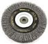 72895 by FORNEY INDUSTRIES INC. - Crimped Wire Bench Wheel Brush, Industrial Pro® 6" x .012" Wire with 1/2" Arbor