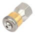 75142 by FORNEY INDUSTRIES INC. - Stainless Steel Rotating Sewer Nozzle, 1/4" F-NPT x 5.5mm, 4,000 PSI