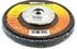 71920 by FORNEY INDUSTRIES INC. - Flap Disc, High Density "Jumbo" Blue Zirconia, 40 Grit Type 29, Depressed Center, 4-1/2" with 5/8-11 Arbor ZA40